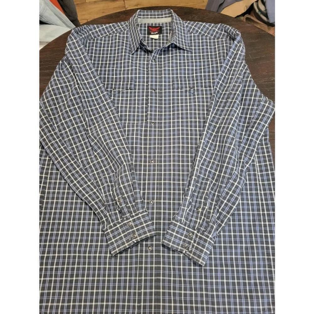 Trevor Brazile Relentless by Wrangler Mens LS Pearl Snap Western Shirt-Size 2XLT